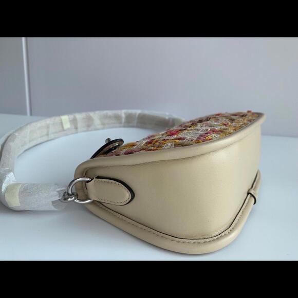 Coach Swinger 20 In Tweed LH/NEUTRAL NWOT - Picture 7 of 8